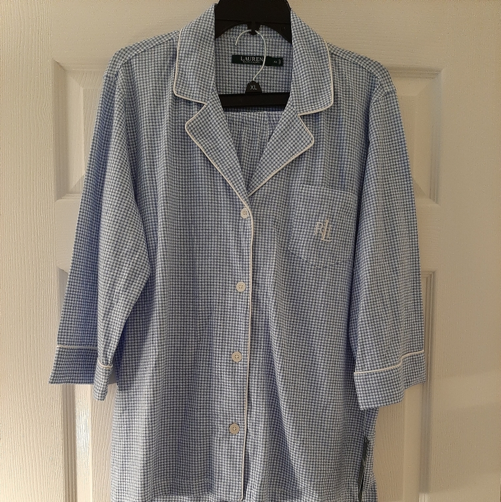 Ralph Lauren Pajamas NWT Light Blue XL